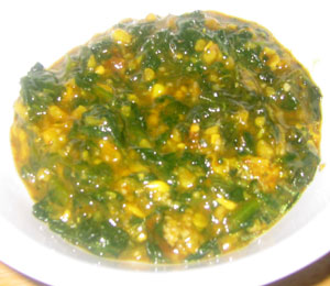 spinach and corn