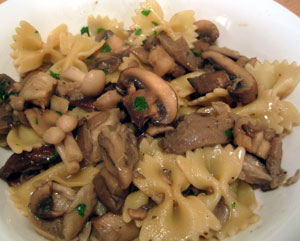 six mushroom pasta