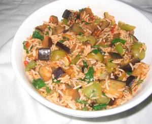 eggplant and rice