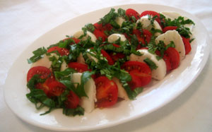 tomato and basil salad
