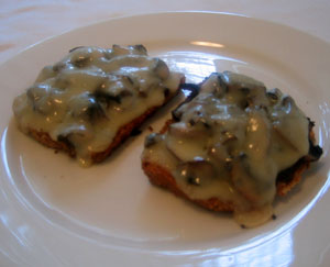 mushroom and cheese melt