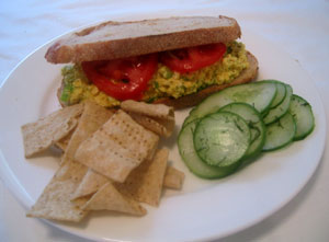 tofu egg salad