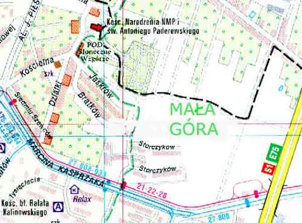 Mala G�ra na mapie Golonoga 