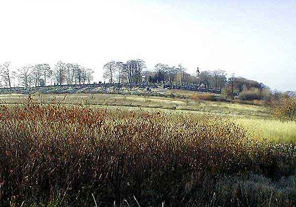 Widok na nowy cmentarz 