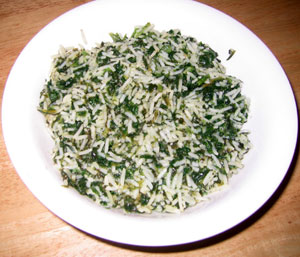 spinach rice